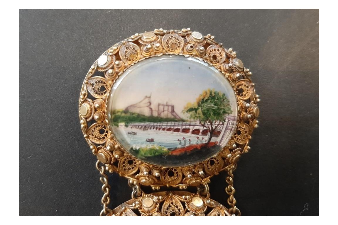 Bracelet souvenir de l'Inde, vers 1834-60