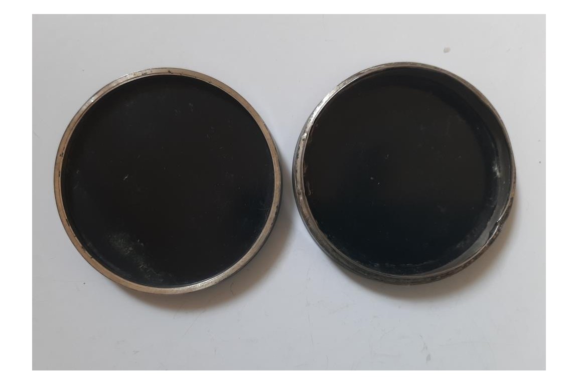 Le Vésuve, tabatière en écaille verte, XIXème