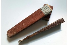 Piazza del Popolo and Vesuvius from Pompeii (?), fan circa 1805–1810