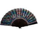 Canton en écaille, éventail Chine XIXeme