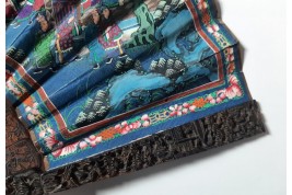 Canton en écaille, éventail Chine XIXeme