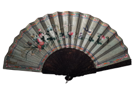 Canton en écaille, éventail Chine XIXeme