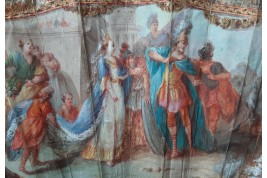 Caesar and Cleopatra, fan circa 1770