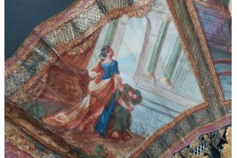 Caesar and Cleopatra, fan circa 1770