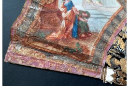Caesar and Cleopatra, fan circa 1770