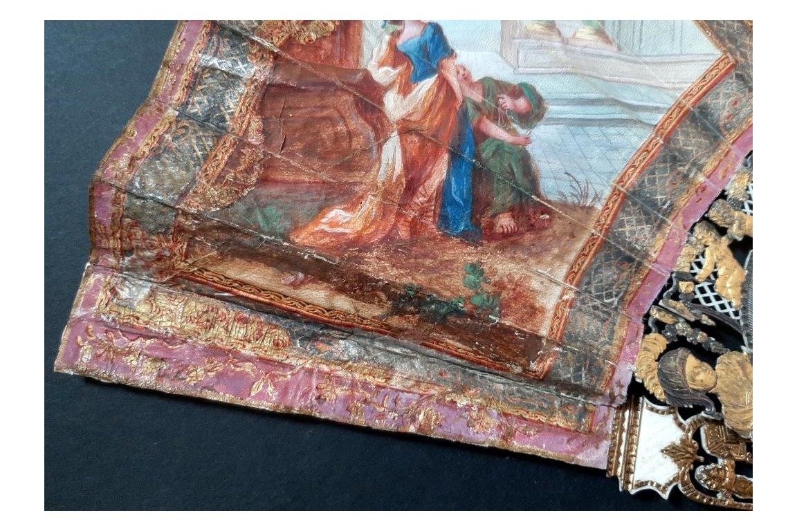 Caesar and Cleopatra, fan circa 1770
