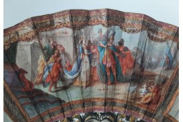 Caesar and Cleopatra, fan circa 1770