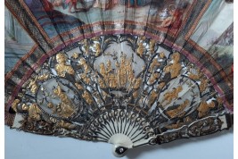 Caesar and Cleopatra, fan circa 1770