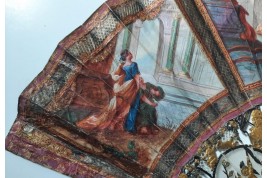 Caesar and Cleopatra, fan circa 1770