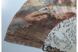 Caesar and Cleopatra, fan circa 1770