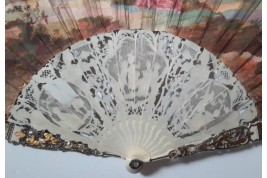 Caesar and Cleopatra, fan circa 1770