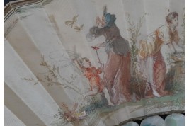 Catching love, Lasellaz fan, late 19th century