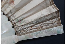 Catching love, Lasellaz fan, late 19th century