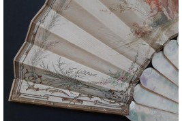 Catching love, Lasellaz fan, late 19th century