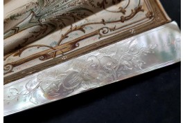 Catching love, Lasellaz fan, late 19th century