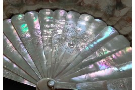 Catching love, Lasellaz fan, late 19th century