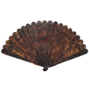 Chinese tortoiseshell fan, 19th century