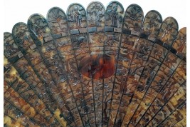 Chinese tortoiseshell fan, 19th century