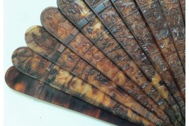 Chinese tortoiseshell fan, 19th century