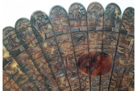 Chinese tortoiseshell fan, 19th century