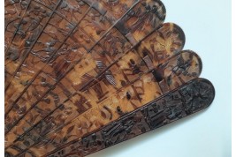 Chinese tortoiseshell fan, 19th century