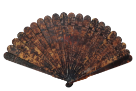 Chinese tortoiseshell fan, 19th century