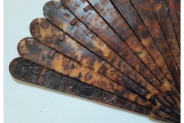 Chinese tortoiseshell fan, 19th century