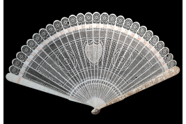 Chine géométrique, éventail vers 1795-1810