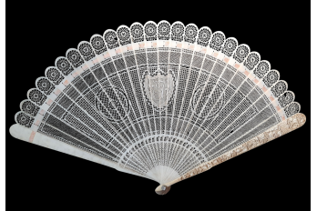 Geometric china, fan circa 1795-1810