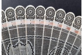 Chine géométrique, éventail vers 1795-1810