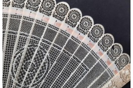 Chine géométrique, éventail vers 1795-1810