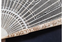 Chine géométrique, éventail vers 1795-1810