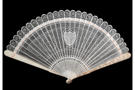 Chine géométrique, éventail vers 1795-1810