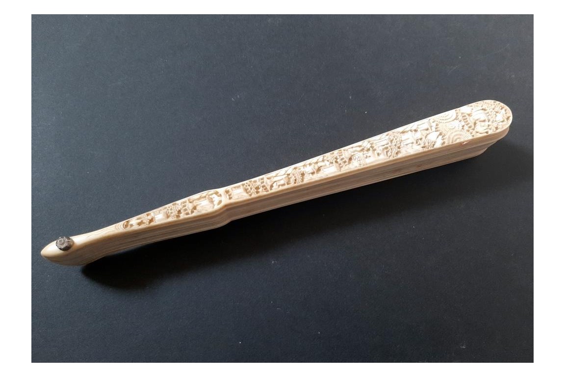 Chine géométrique, éventail vers 1795-1810