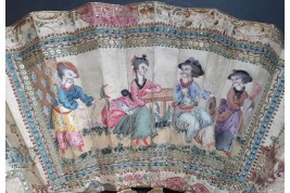 Chinoiserie, fan circa 1770
