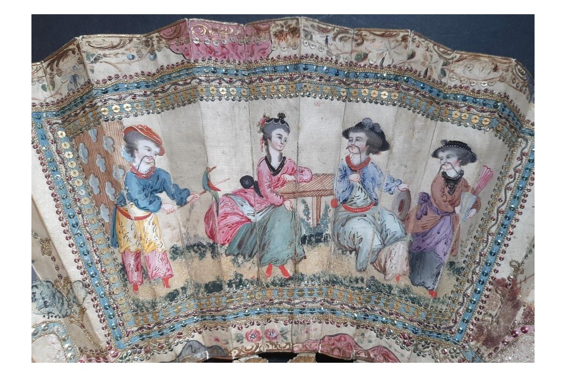 Chinoiserie, fan circa 1770