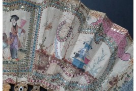 Chinoiserie, fan circa 1770