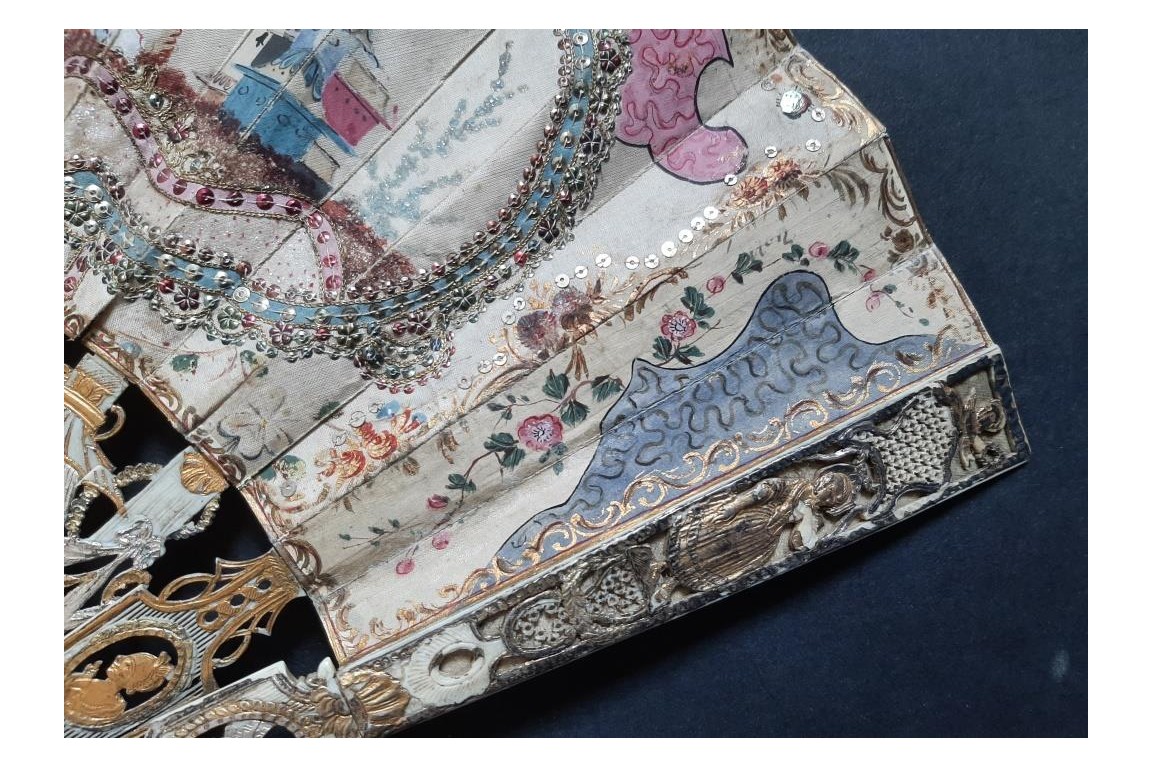 Chinoiserie, fan circa 1770