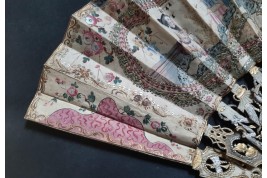 Chinoiserie, éventail vers 1770