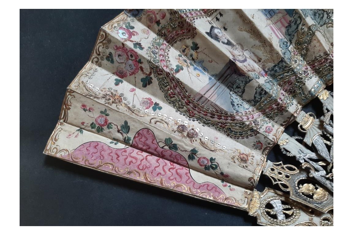Chinoiserie, fan circa 1770