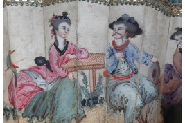 Chinoiserie, fan circa 1770