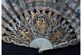 Chinoiserie, éventail vers 1770