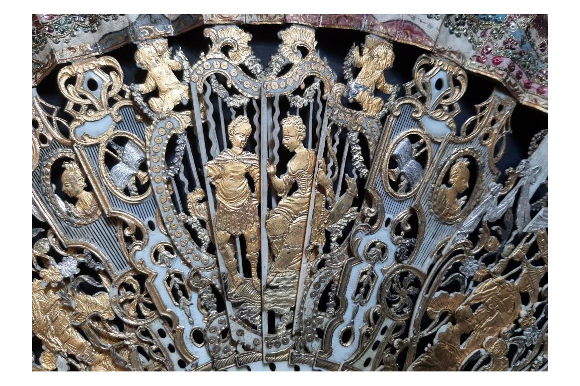 Chinoiserie, fan circa 1770