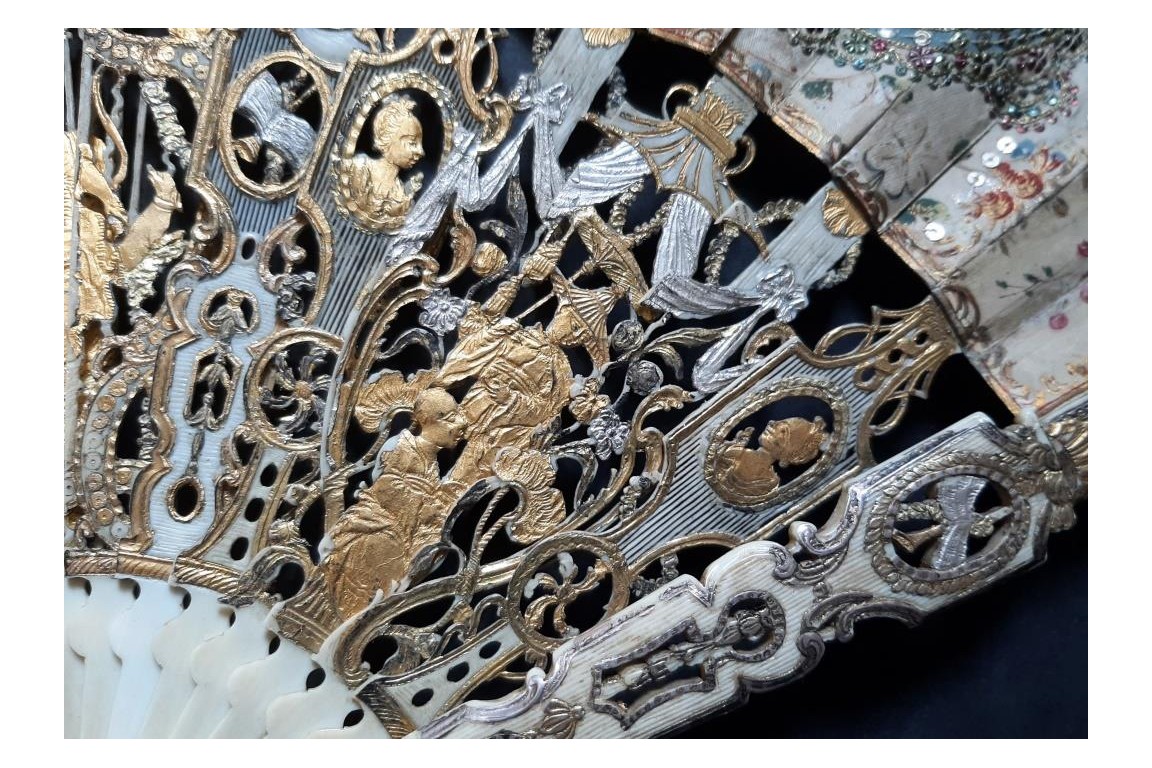 Chinoiserie, éventail vers 1770