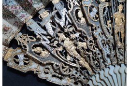 Chinoiserie, éventail vers 1770