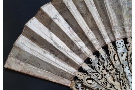 Chinoiserie, fan circa 1770