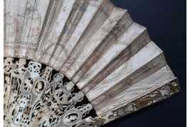 Chinoiserie, éventail vers 1770