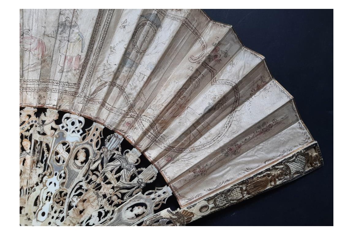 Chinoiserie, fan circa 1770