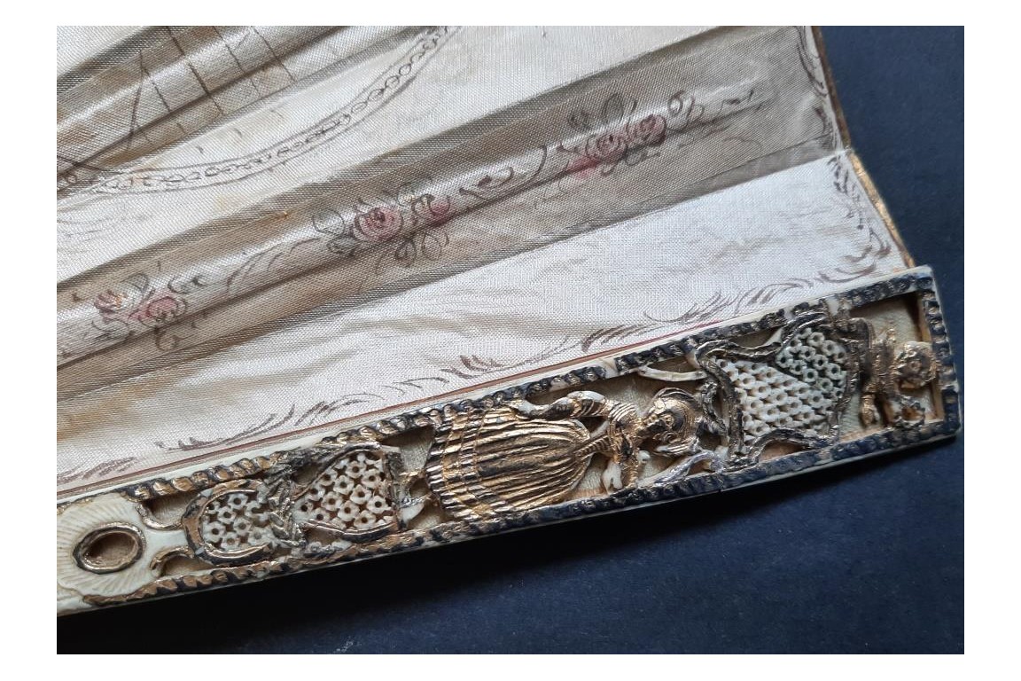 Chinoiserie, fan circa 1770