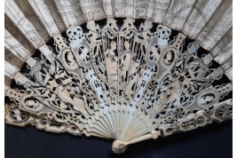 Chinoiserie, éventail vers 1770